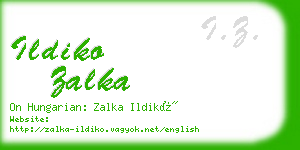 ildiko zalka business card